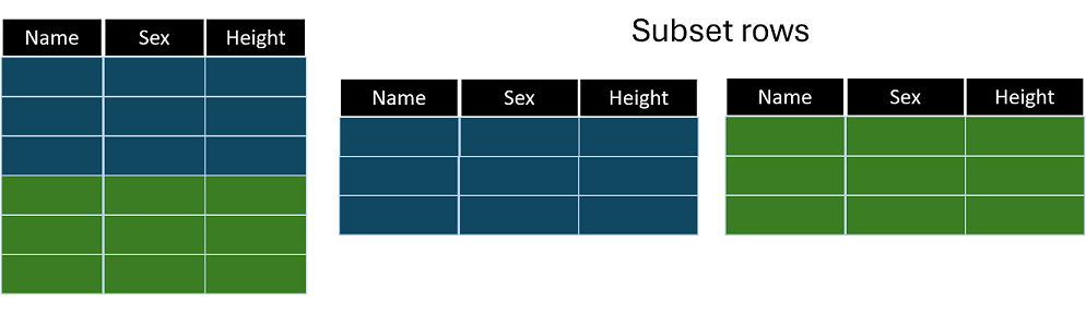 Subset observations from a dataset